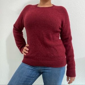 Bowen London Women’s M Wool Blend Knit Crewneck Sweater Pullover Casual